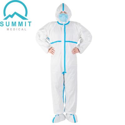 China EN 14126 Medical Protective Coverall , Level3 Medical Isolation Gown for sale