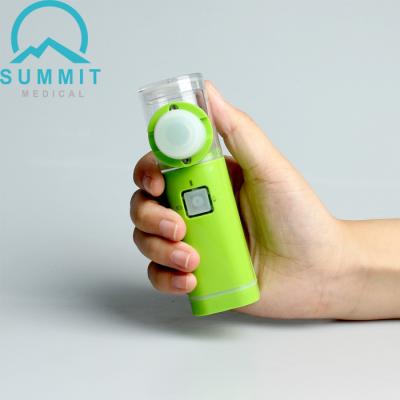 Cina Uso domestico Mesh Nebulizers portatile, inalatore ultrasonico verde di asma del nebulizzatore in vendita