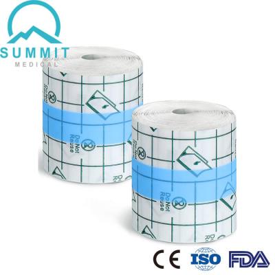 China Transparent Film Wound Dressing Roll , Tattoo Aftercare Clear Adhesive Bandages for sale