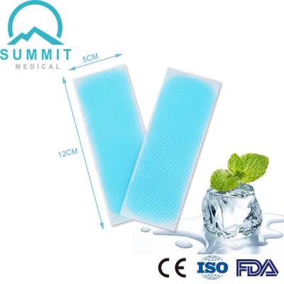 China Migraine Toothache Pain Relief Plasters , 5cmX11cm Fever Cooling Gel Patch for sale