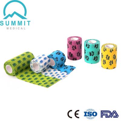 Chine Bandage cohésif élastique non tissé pour se fouler de cheville de poignet à vendre