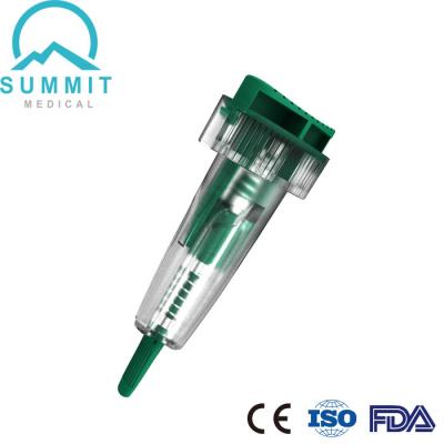 China Push Button Safety Lancet 21G Needle 1.8mm Depth for Rapid Test for sale