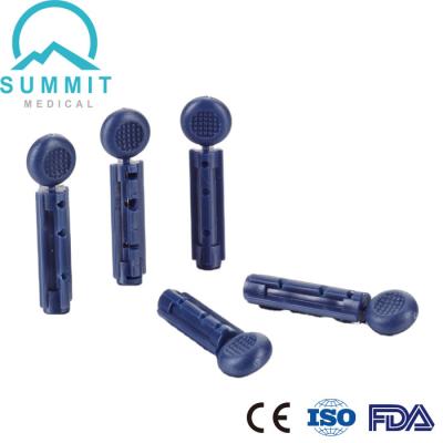 China 28 ABS azuis da lanceta de sangue da torção do calibre de aço inoxidável à venda