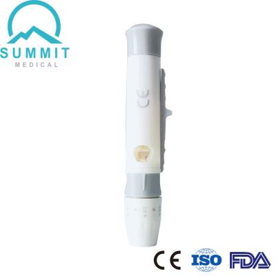 China Adjustable Lancing Device Kit Includes Sterile Twist Top Lancets for sale