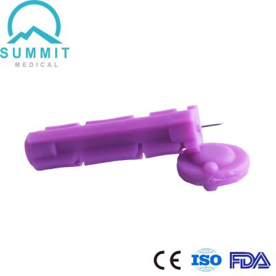 China Purple Sterile Single Use Ultra Thin Lancets 30 Gauge Universal for sale