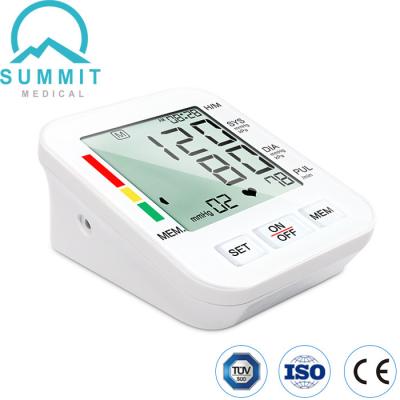 China Máquina del monitor de la presión arterial del brazo superior con la exhibición del LCD y la memoria de los sistemas 99X2 en venta