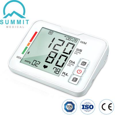 China Automatic Upper Arm Blood Pressure Machine With Adjustable Cuff And USB Charging Te koop