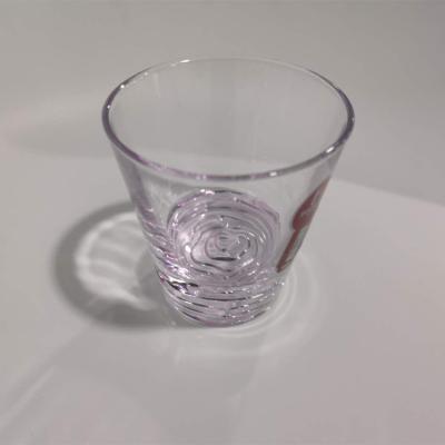 China Cheap high quality home gifts art fashion color custom unbreakable cute drinking clear color glass cup for sale