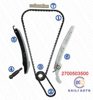 China Timing chain kit for BENZ C200 C300 E200 A180 B180 A260 CLA180 CLS GLA200 GLA260 Engine M274 M270 1.6T/2.0T 0009933978 for sale