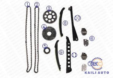 China F6TZ6268AA 8*122 Timing Chain Set For Ford Excursion E-350 5.4L 330Cu.V8 GAS SOHC 2001 for sale