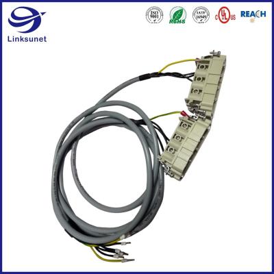 China Heavy Duty Wiring Harness with Heavy Duty Han HV E 830V 16B Connectors for sale