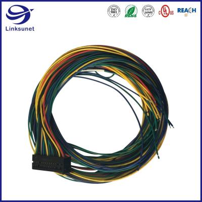 China Custom Wire Harness with Micro Quadlok 2.54mm 2 row Receptacle Connector en venta