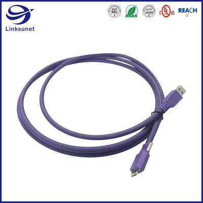 China USB Wire Harness with 28AWG 1P add 24AWG 2C Micro USB 3.0 Connector for sale