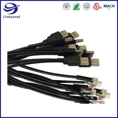 China AM TO Micro BM USB Wire Harness With 28AWG 1P Add 24AWG 2C Micro USB 3.0 Connector for sale