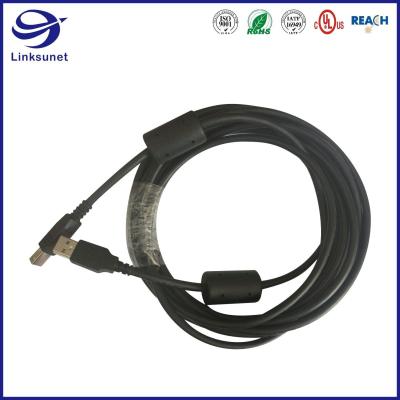 China Printer Wire Harness with WE AFB 3W800 Round Solid USB Connector for sale