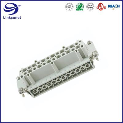 China HE PC 500V Female H24B Heavy Duty Connector for Industrial Wire Harness à venda