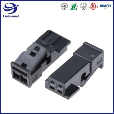China MQS 2.54mm Socket 18 - 24 AWG Black Connector For Automotive Wiring Harness for sale