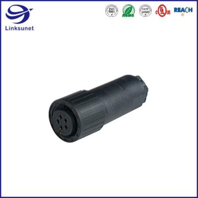 China CA CM IP67 CA3LD Black Circular DIN Connectors For Electronic Wire Harness for sale