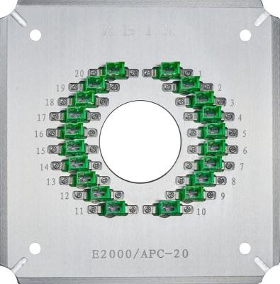 China E2000APC20 Porta de polir 20 portas E2000/APC Conectores de cordão de fibra óptica à venda