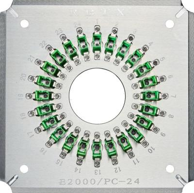 China E2000PC24 Jigs de pulido/portadores 24 puertos E2000/PC Conectores de cable de parche de fibra óptica en venta