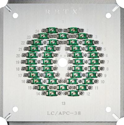 China Lcapc38 Polishing Fixtures Holder 38 Ports Lc/Apc Fiber Optic Patch Cord Connectors Tip Grinding for sale