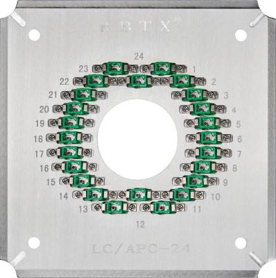 China LCAPC24 Optical Fiber Polishing Jig 24 Ports LC/APC Fiber Optic Patch Cord Connectors for sale