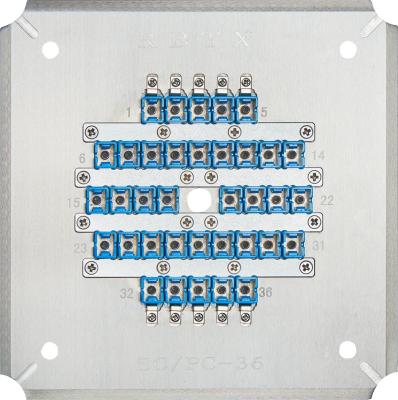 中国 SCPC36 36 ポートの磨き用品保持器 SC/PC 光ファイバーパッチコード接続器 尖端磨き 販売のため