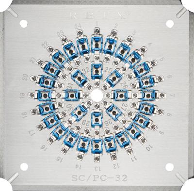 China SCPC32 Portador para el pulido de cables de fibra óptica SC/PC de 32 puertos en venta