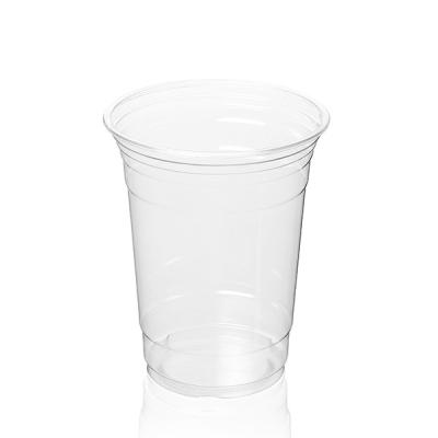 China 16OZ CLEAR PET COLD BEVERAGE CUP PET DISPOSABLE CUP for sale