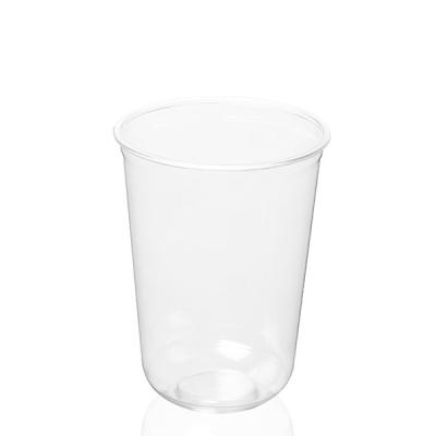 China 500ml Tumbler 16 Oz Clear Plastic Cups With Dome Lids Disposable for sale