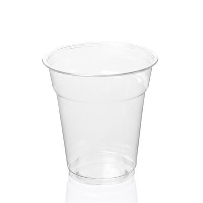 China Disposable 8 Oz Clear Plastic Cups With Lids PET BPA Free for sale