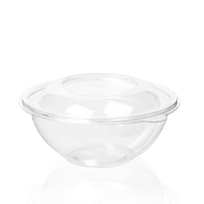 China 32oz 1000ml Plastic Food Packing Box Salad Disposable Crystal Clear With Lid for sale