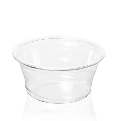 China 2oz 55ml PET Sauce Plastic Disposable Cup Clear 2 Ounce Portion Cups for sale