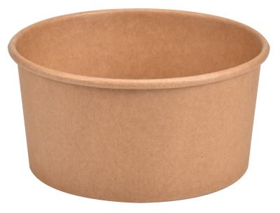 China 32oz 1000ml Kraft Paper Bowl Single Use PE Lined Microwavable Salad Takeout for sale
