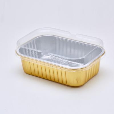 China 680ml Foil Food Container With Lids Mini Disposable Ramekins For Souffle Pudding for sale
