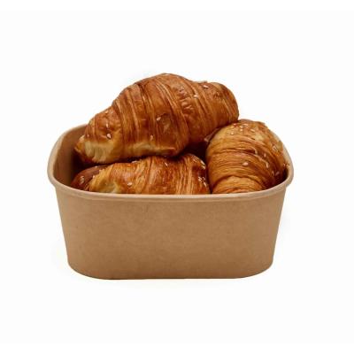 China 980ml Kraft Paper Take Out Boxes For Restaurants Delis Food Carts And Cafes for sale
