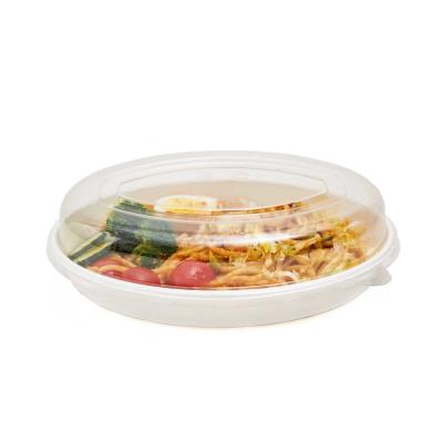 China Sturdy Sustainable Bagasse 18OZ Takeaway Oval Sugarcane Disposable Bowls for sale