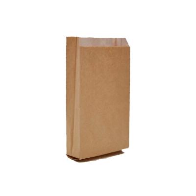 China Disposable Kraft Paper Bags Take Out Pointed Bottom for sale