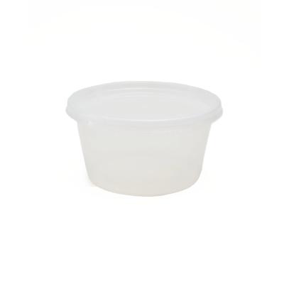 China 12oz Plastic Disposable Cup With Lid  Round Clear Soup Microwavable 4 1/2