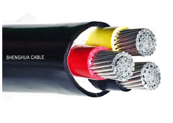 U-1000V  Unarmoured Three Core Aluminum Conductor PVC Insulated & Sheathed  Cable