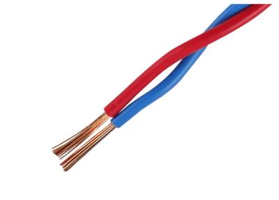 中国 赤くおよび青色の歪んだ対ワイヤー 2x0.5mm2,2x0.75mm2,2x1.5mm2,2x2.5mm2 販売のため