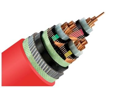 Chine câble électrique blindé moyen de fil d'acier de la tension 33kV 3 cable électrique de l'écran de câblage cuivre de phase XLPE à vendre