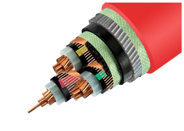 33kV Medium Voltage Steel Wire Armoured Electrical Cable 3 Phase Copper Wire Screen XLPE Power Cable