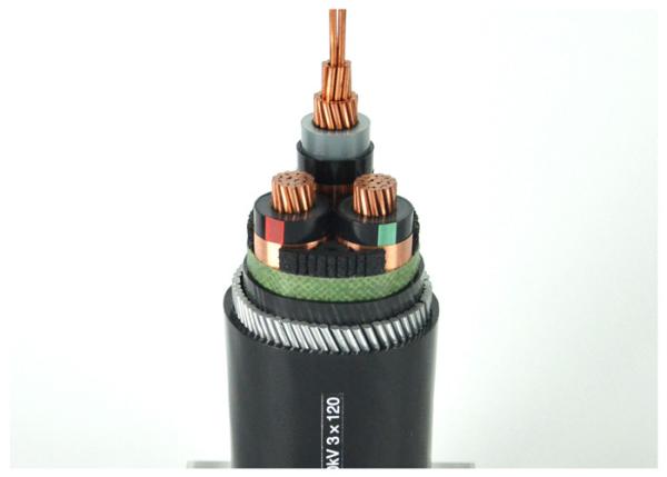 Three-core XLPE-insulated Steel Wire Armoured Electrical Cable 300mm2 XLPE Copper Cable 33kV