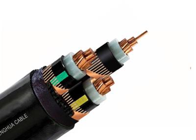 China 3 Core Power MV Flame Retardant Low Smoke Cables XLPE Insulated 90℃ Max Conductor Degree for sale