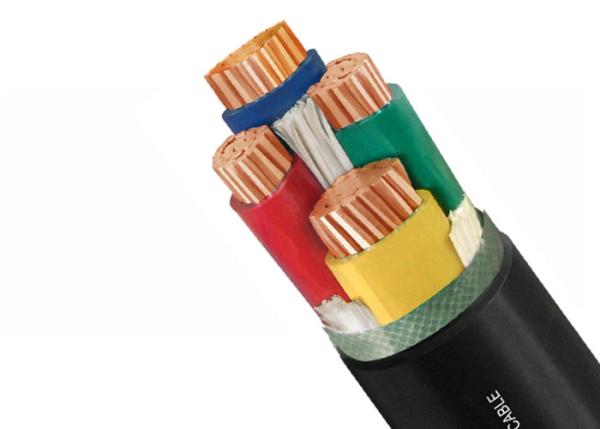 Flame Resistant Low Smoke Zero Halogen Cable Customized 4 Cores 0.6KV / 1KV