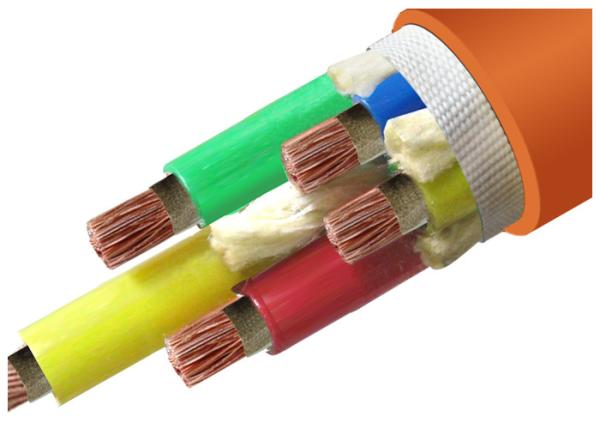 PO / FR-PVC Jacket FRLS Fire Resistant Cable 0.6KV 1KV For Power Distribution Lines