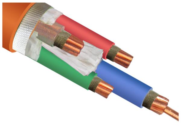 PO / FR-PVC Jacket FRLS Fire Resistant Cable 0.6KV 1KV For Power Distribution Lines