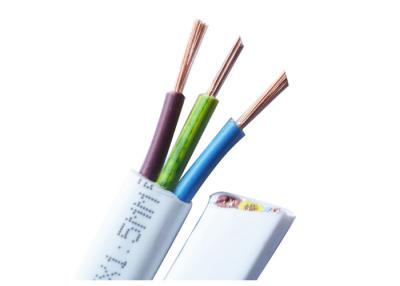 China Custom PVC Jacket Flexible Flat Electrical Wires , 3 Wire Electrical Cable for sale