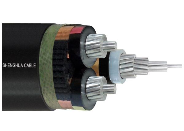 Three core  XLPE Insulated 12KV/20kV Power Cable Stranded Aluminum Conductor